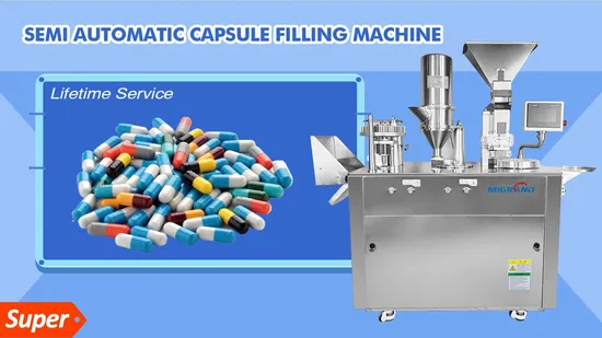 Machine de remplissage de capsules semi-automatique 208d1 Prix Granulés Granulés Poudre Semi