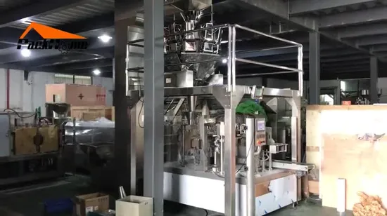 Machine d'emballage de sachets Doybags pour prunes sèches dénoyautées en conserve, sachets à fermeture éclair, sachets plats, pesage, remplissage, ensachage