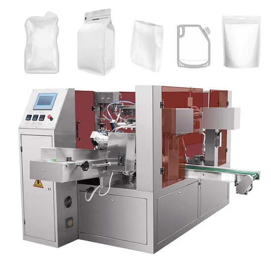 Machine d'emballage compacte pour sachets Doypack, crème, beurre, miel, prix fabricant