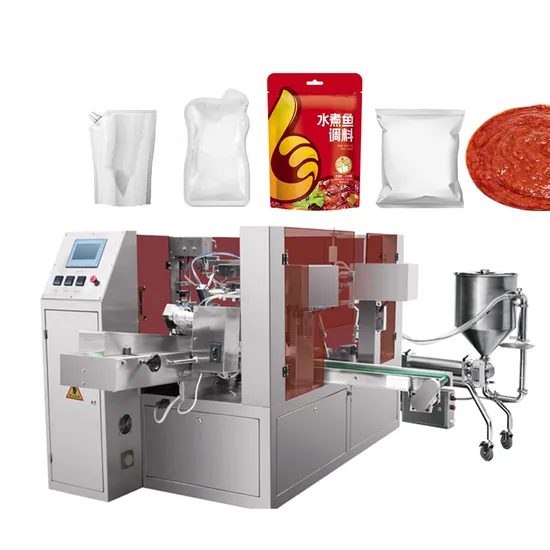 Machine d'emballage rotative automatique pour sauce chili